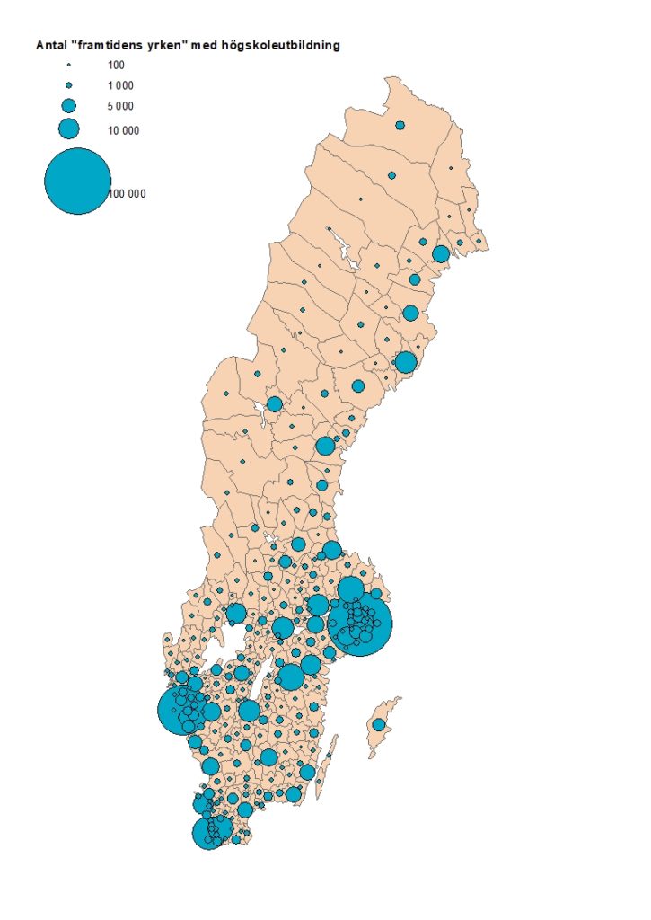 Antal med högskoleutbildning