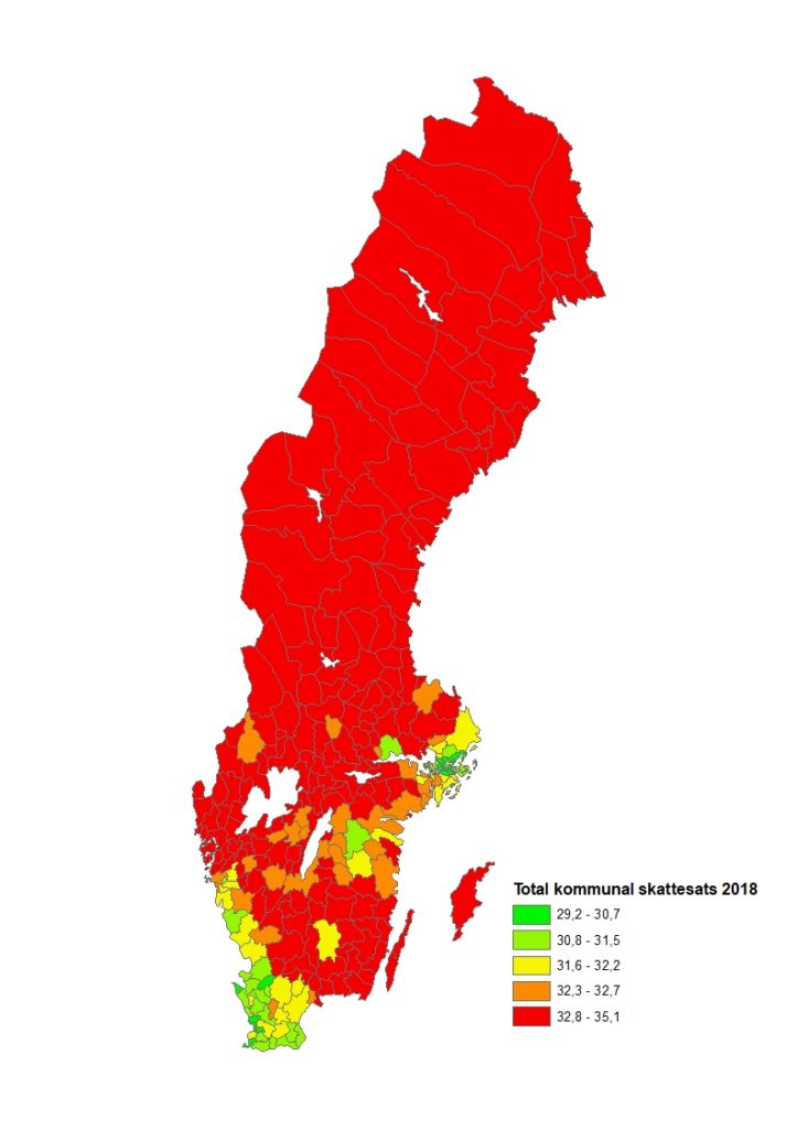 2018 med 1992 års skala