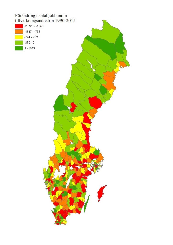 Förändring antal jobb