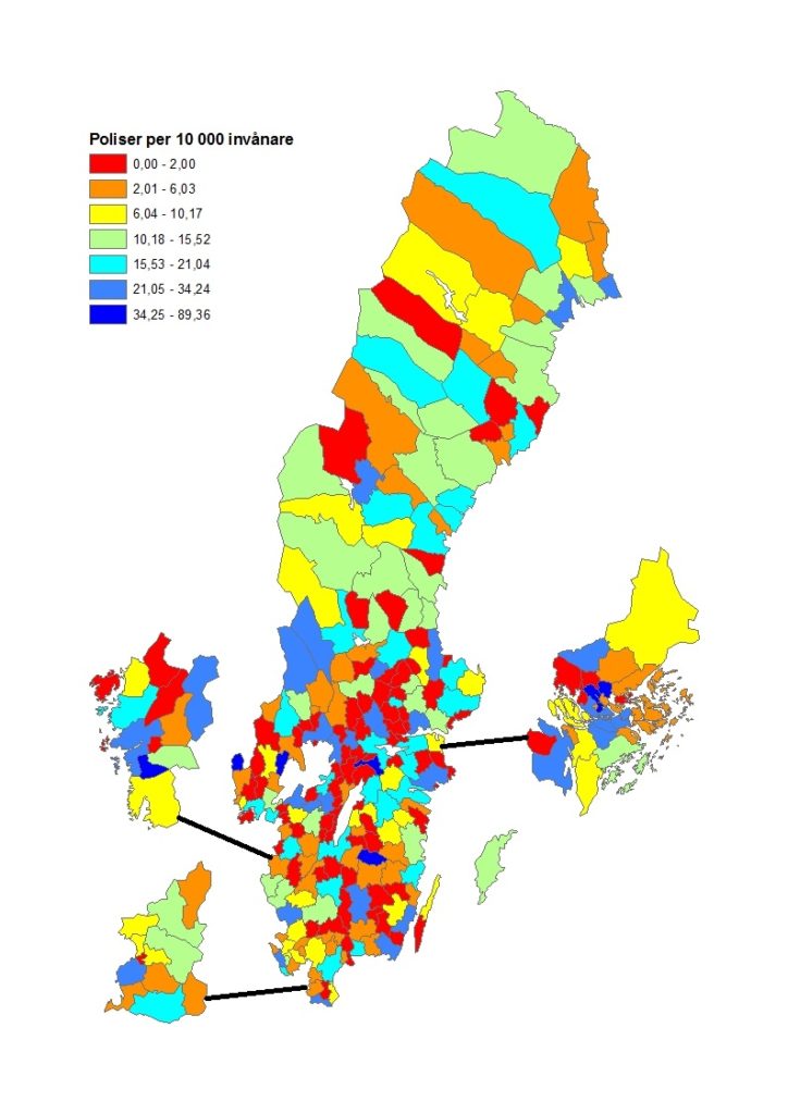 Poliser per 10K invånare