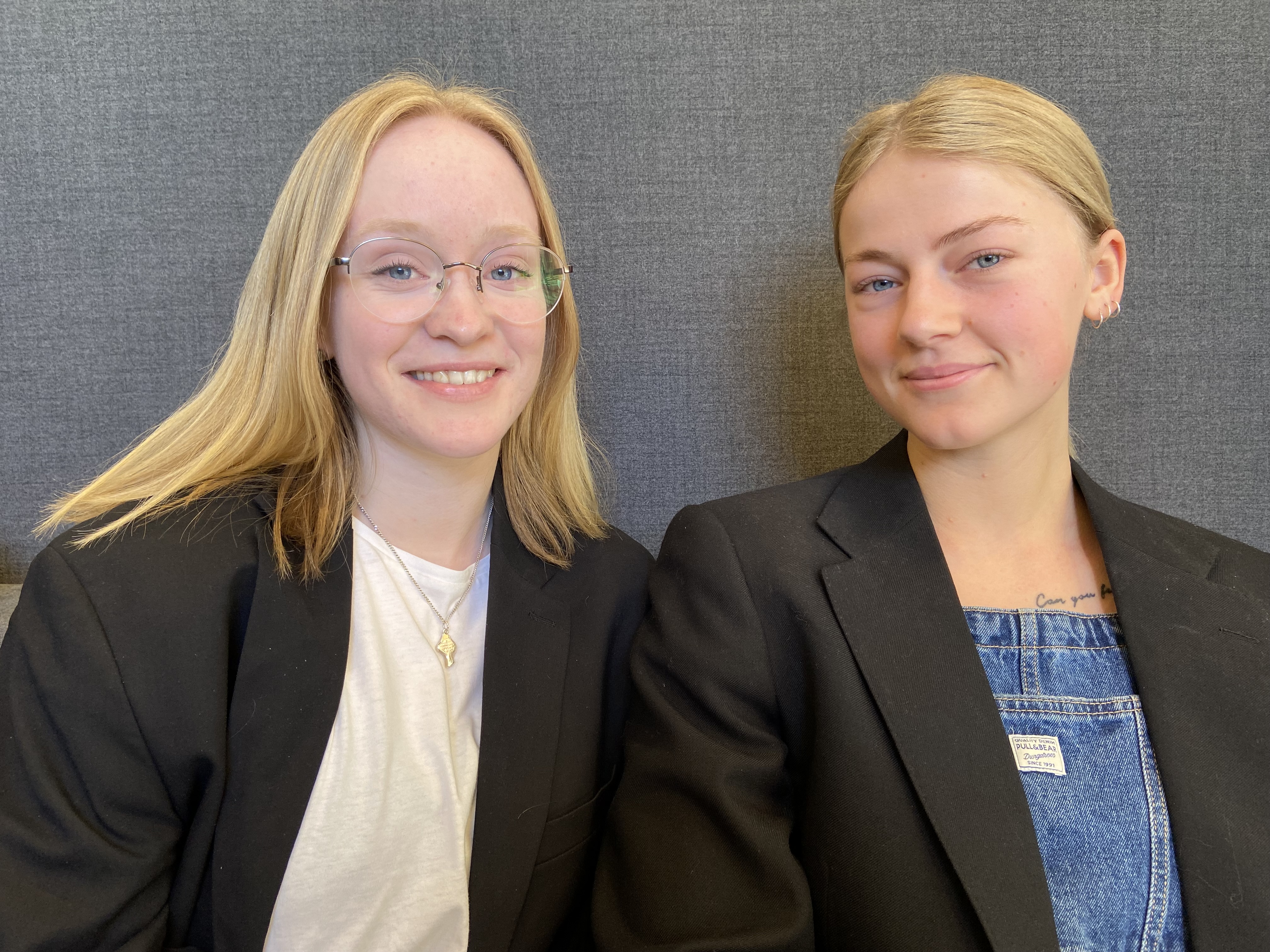 JTH-studenterna Ida Lund och Frida Larsen.