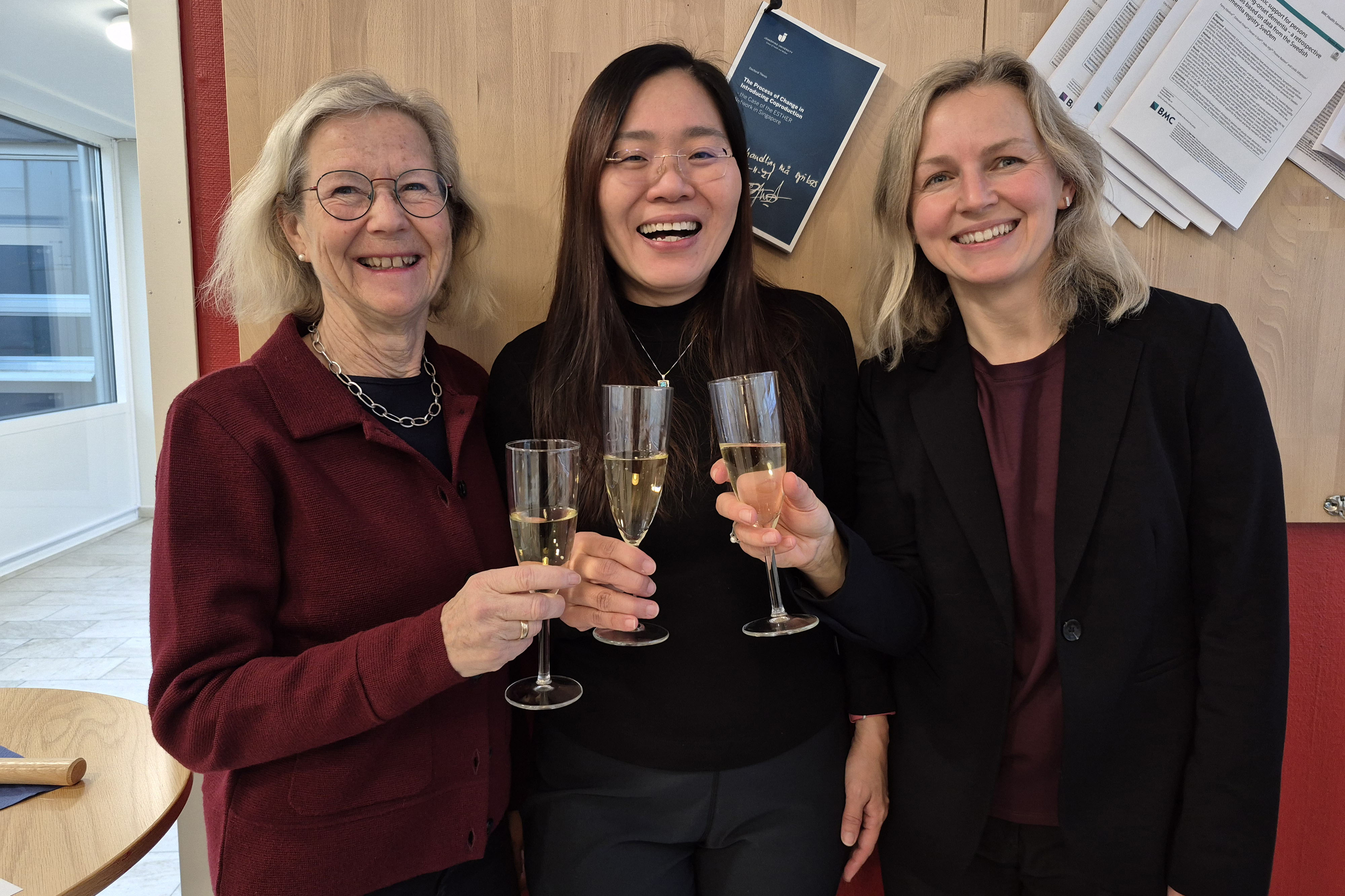 Boel Andersson Gäre, Esther Lim och Monika Allgurin