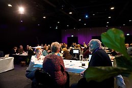 president from all of Sweden having a discussion.